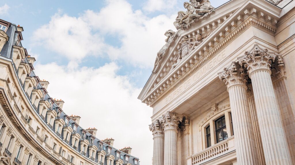 该交易所德在巴黎商业建筑。