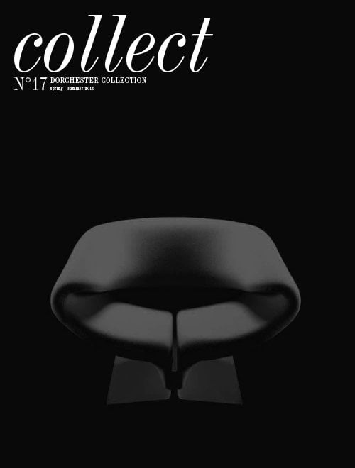 这期《收藏》杂志的封面上是一把抽象的艺术椅子