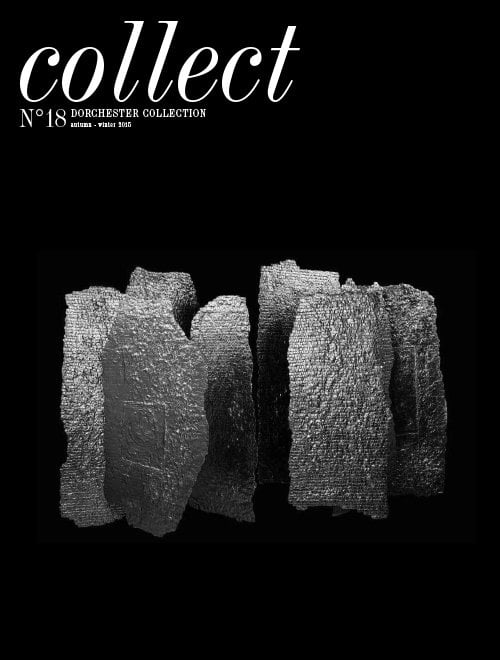 《收藏》杂志2015年秋冬第18版封面上有坚硬的片状结构