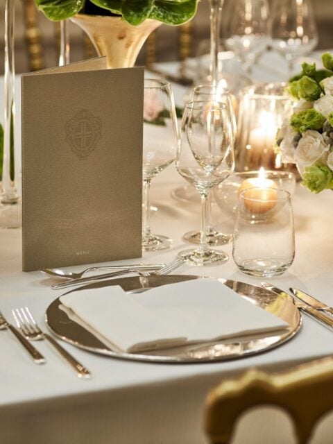Hotel Principe di Savoia, Event spaces, Cristalli gala dinner detail