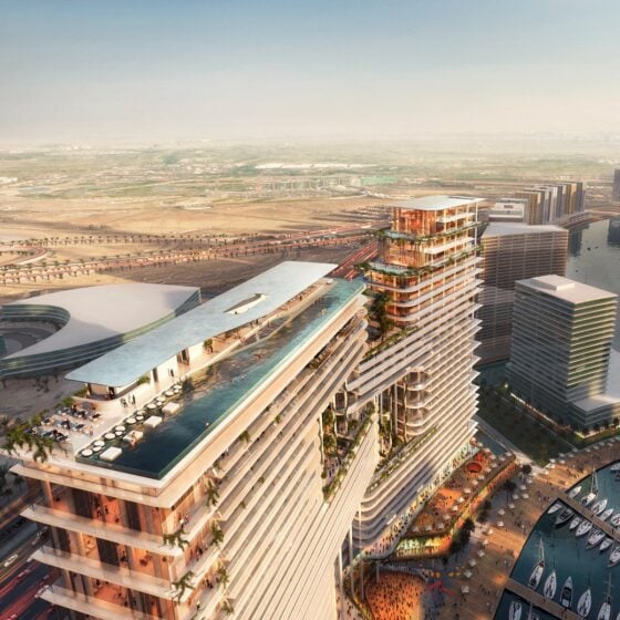 The Lana Dorchester Collection Dubai Hotel Aerial View