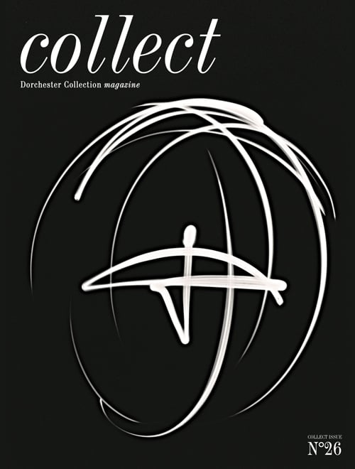 《收藏》杂志的封面是一把雨伞的草图